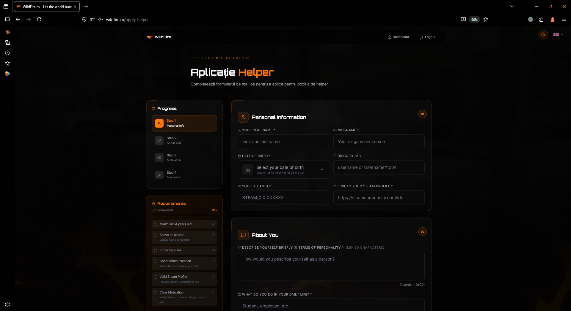 Pas 4 - Helper Applications